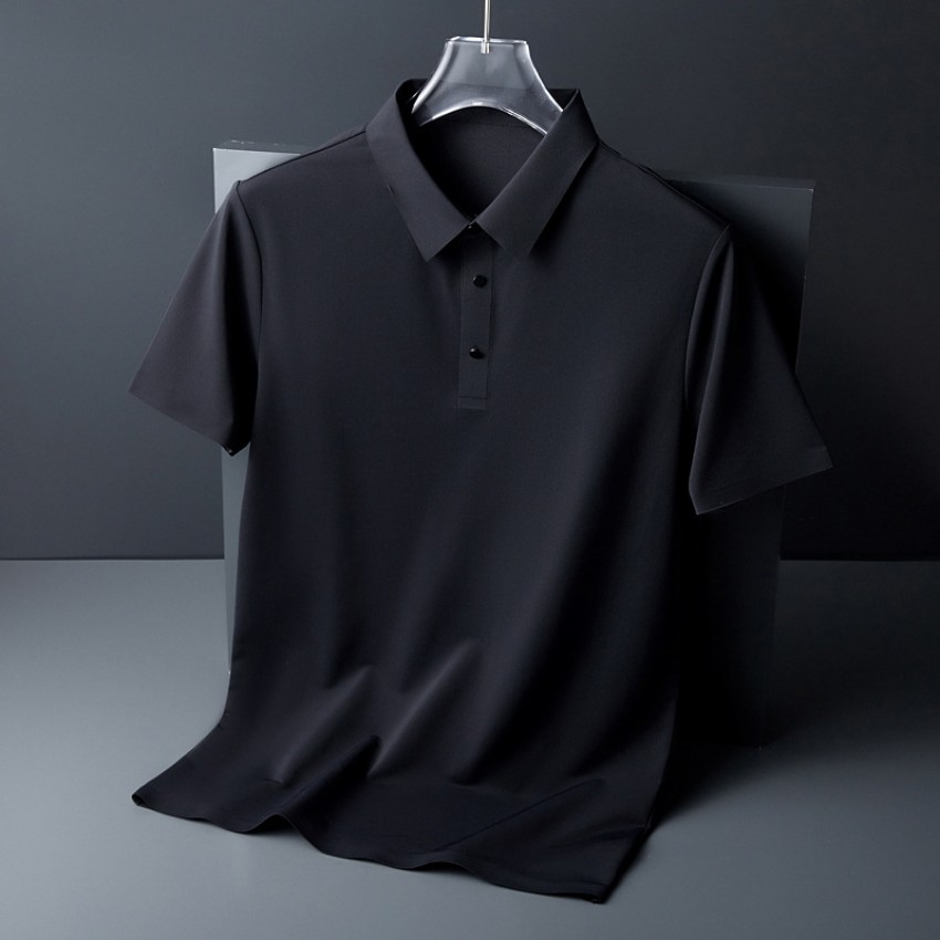 Ice-free summer polo shirt for men