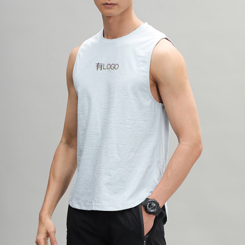 Ice quick-dry sports sleeveless vest men summer