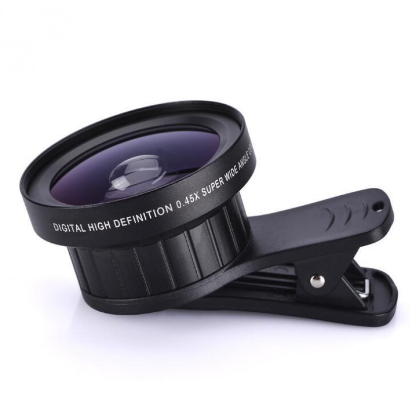 Wide-angle macro external camera universal type